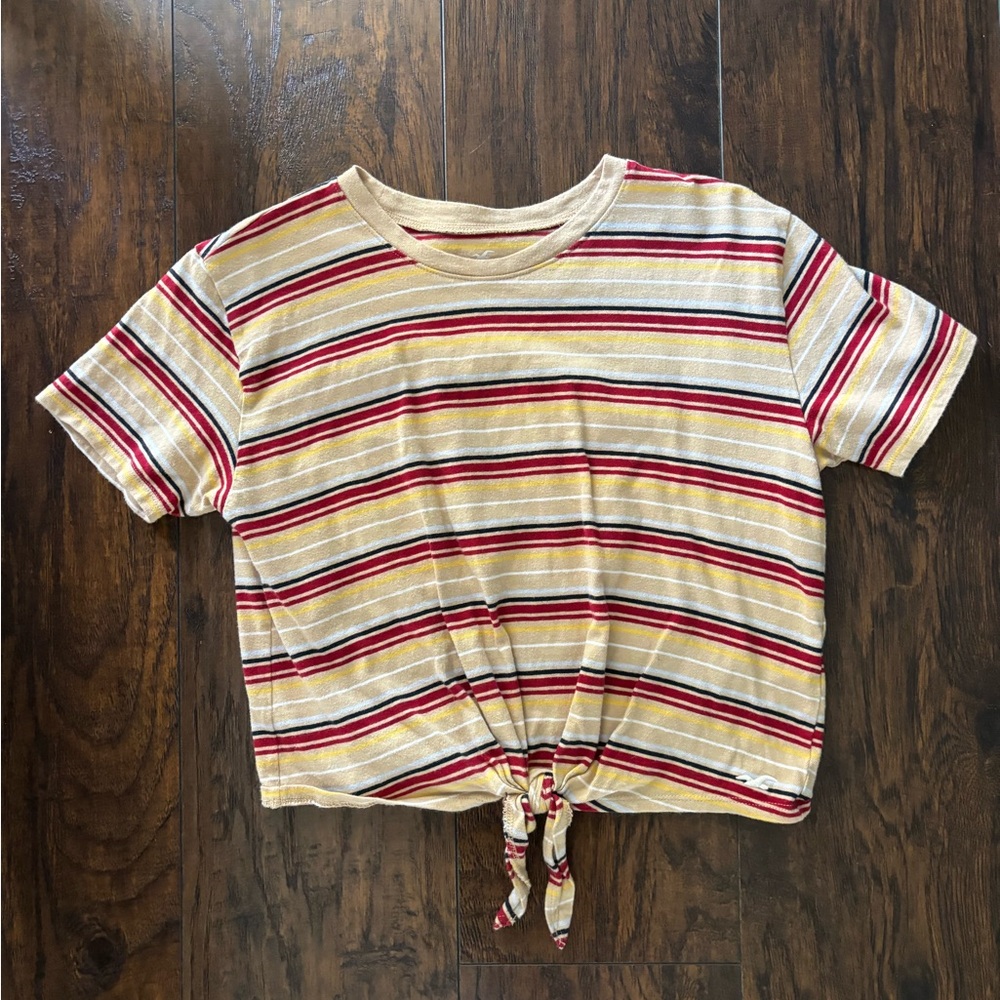 Holster Small Striped Crop Top Retro